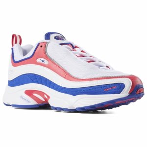 Reebok Daytona DMX Turnschuhe Damen - Weiß/Blau/Rosa/Silber - DE 906-LWS